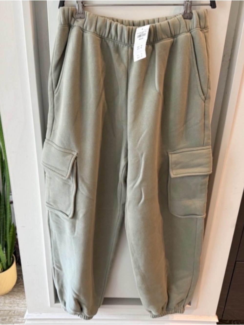 Abercrombie & Fitch Olive Green Cargo Joggers